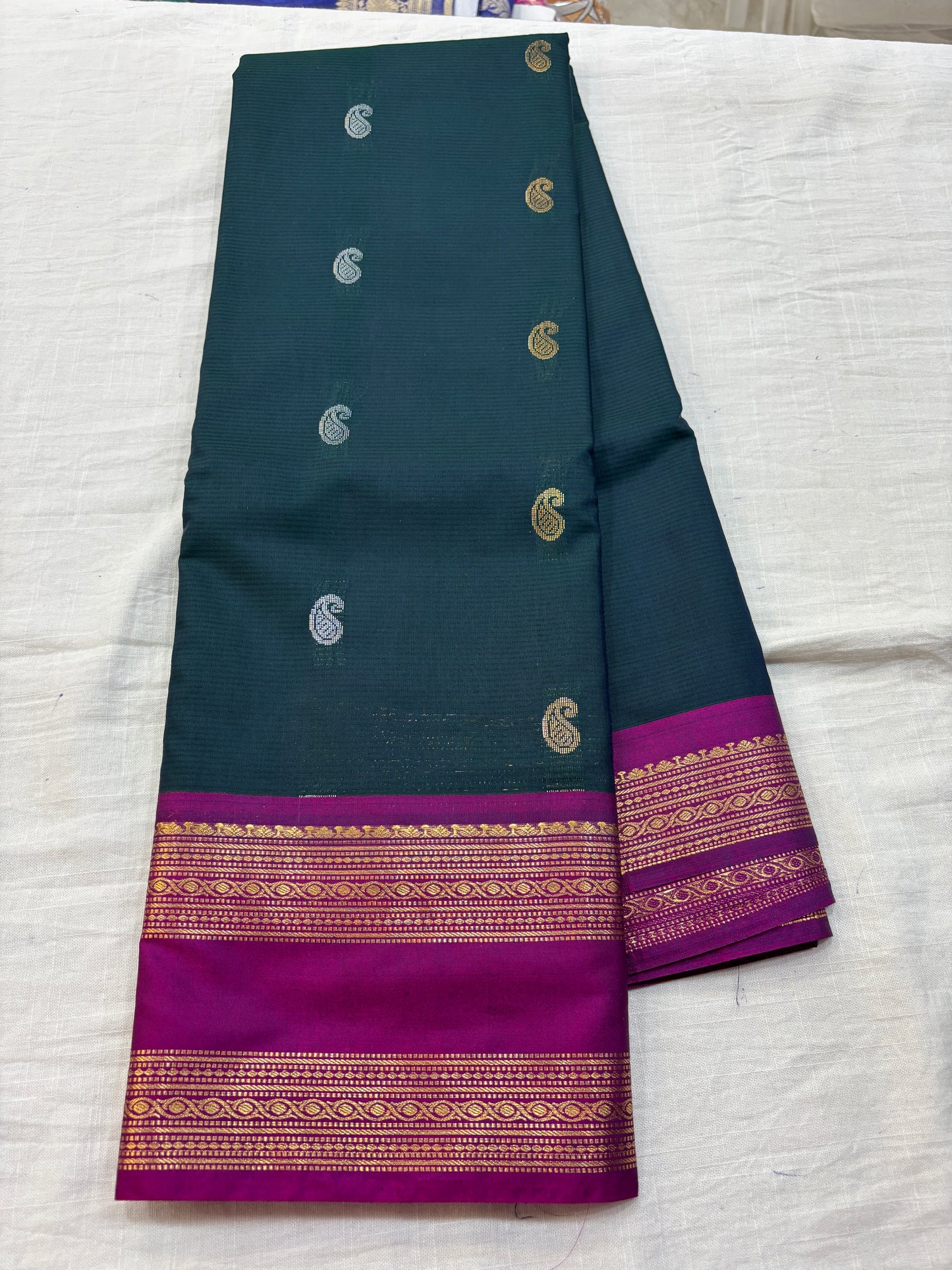 Semi Gadwal Gadwal Sico Vintage saree-19