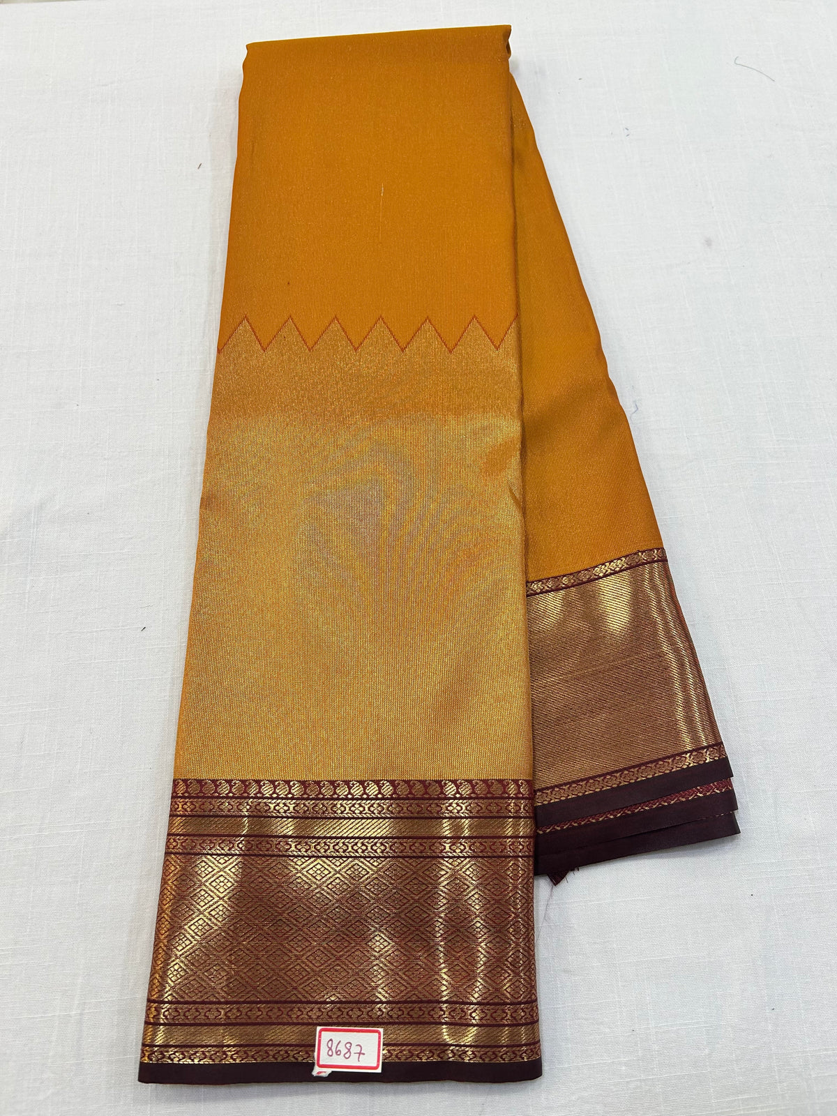 Skirt Border Semi Kanchi Pattu Saree