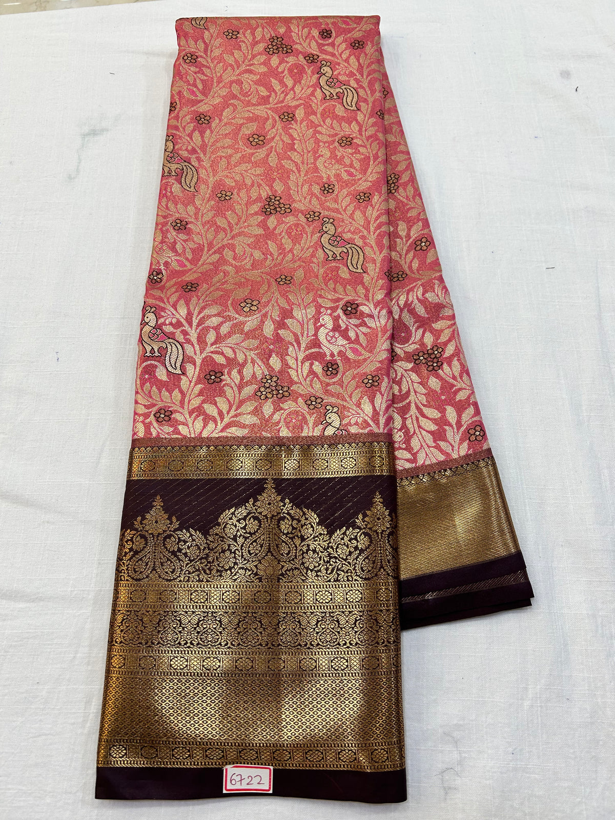 Semi Kanchi Tissue Pattu Sarees