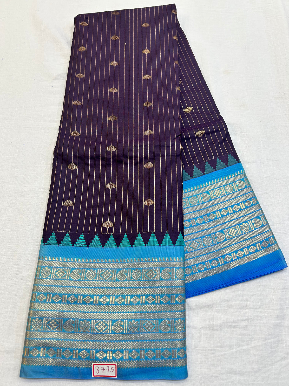 Semi Gadwal silk small Border