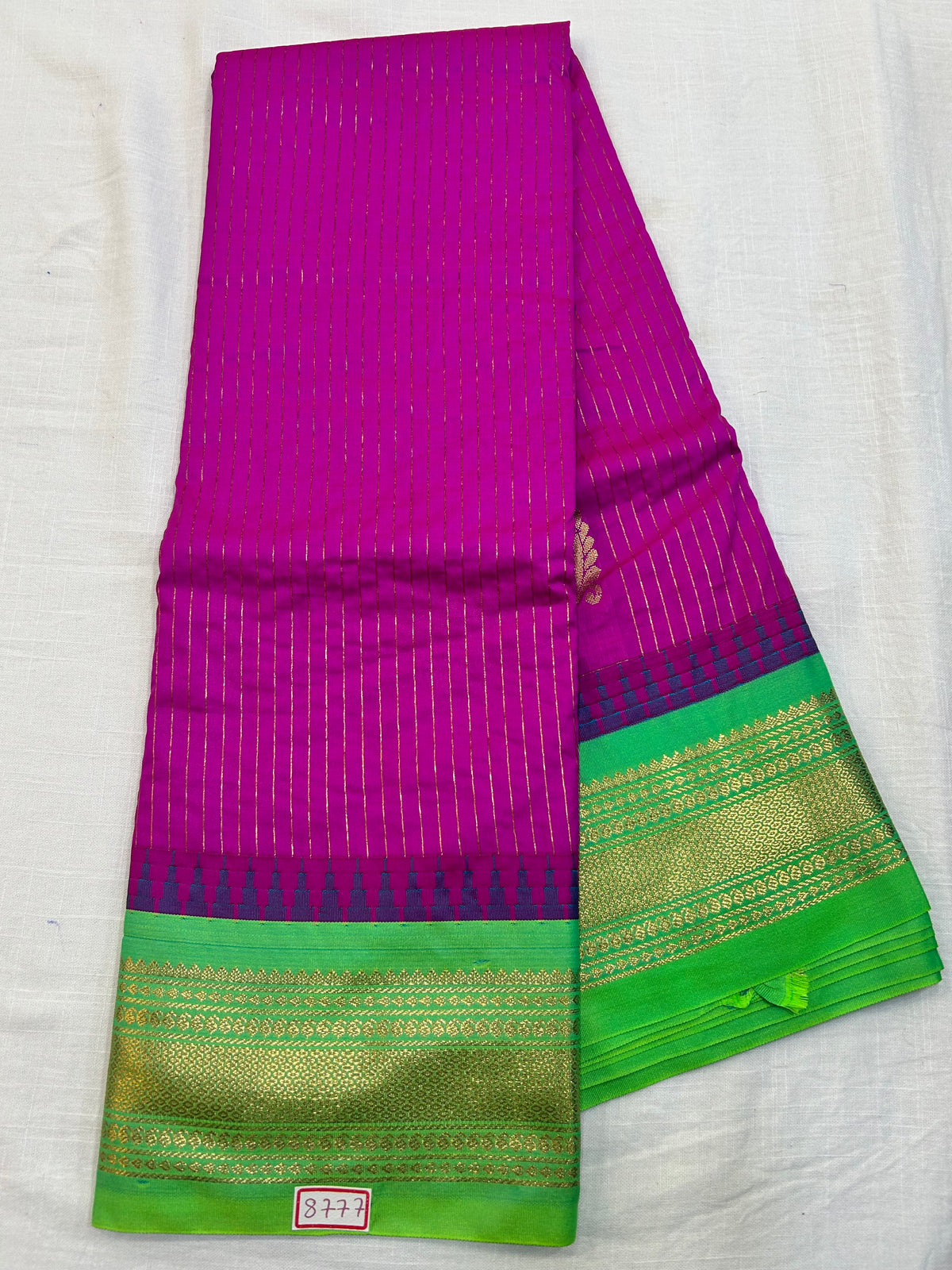 Semi Gadwal silk small Border