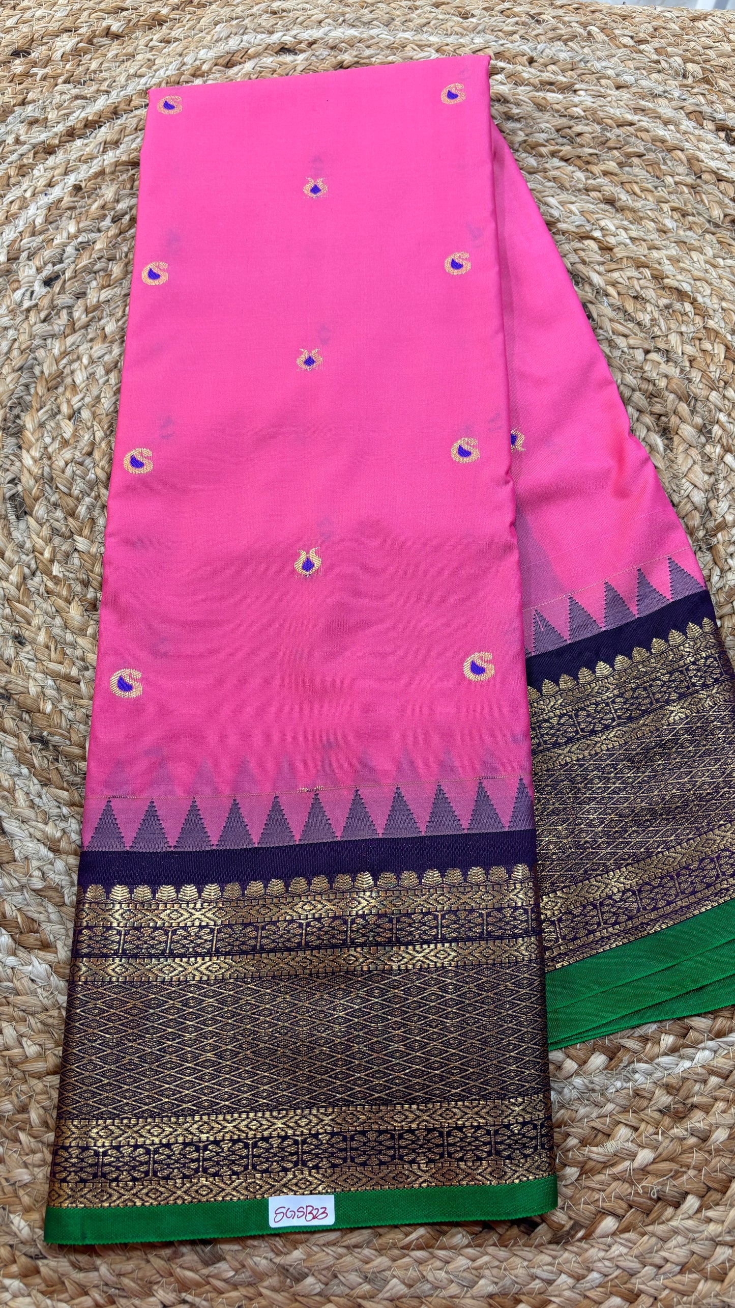 Semi Gadwal Silk Saree