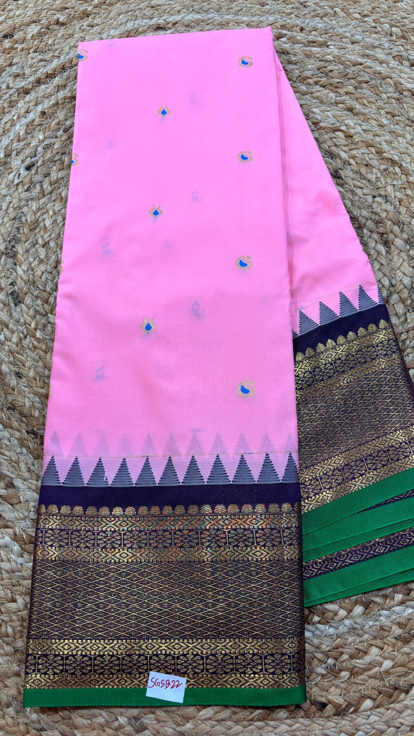 Semi Gadwal Silk Saree