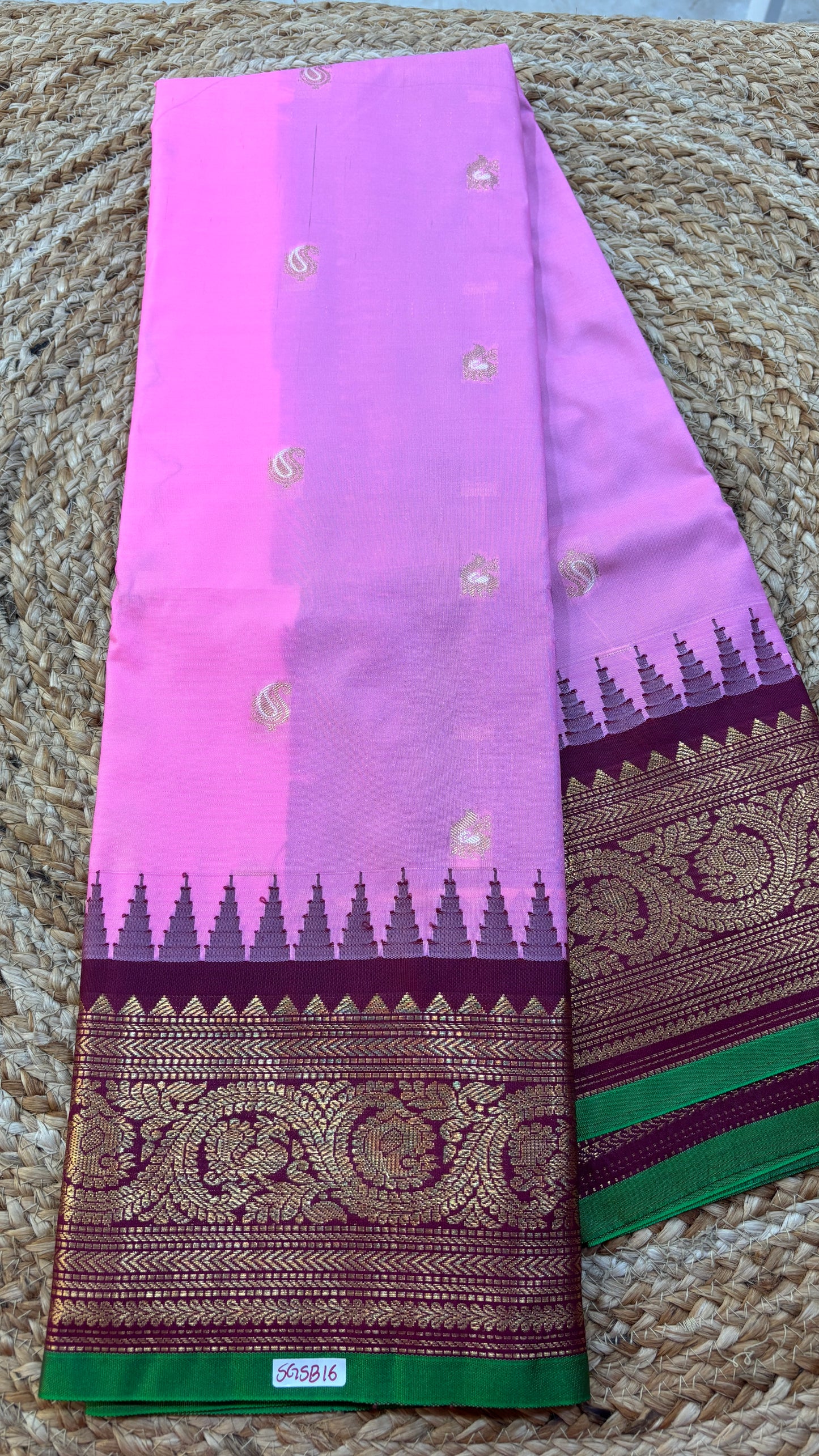 Semi Gadwal Silk Saree