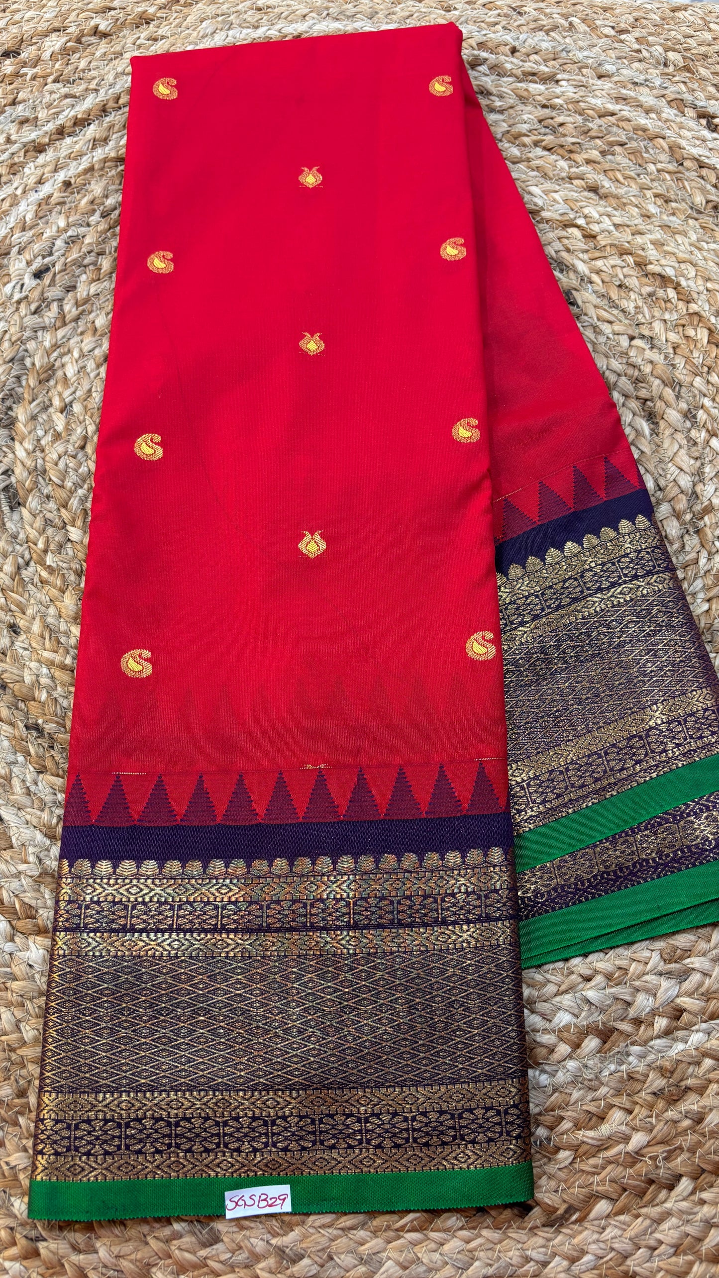 Semi Gadwal Silk Saree