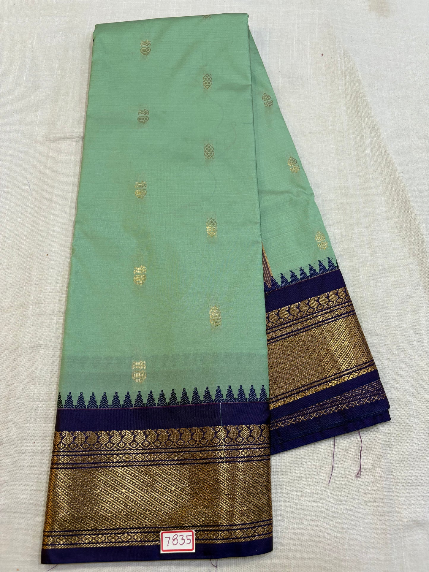 Semi Gadwal Silk Small Border