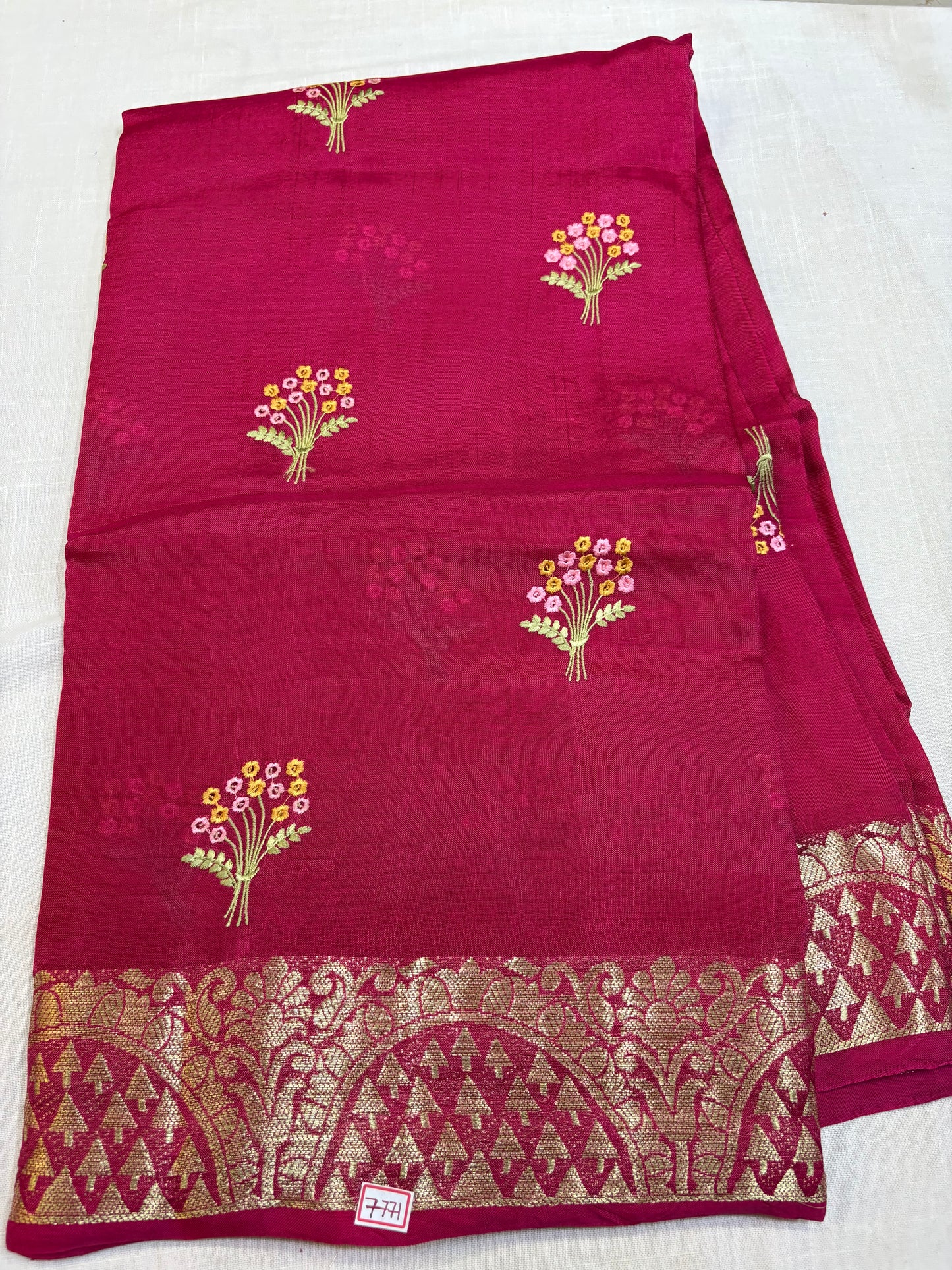 Dupian Silk Saree with Embroidery