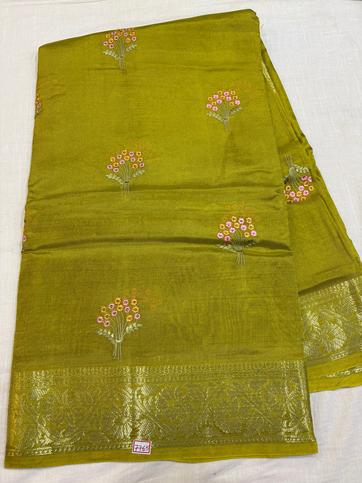 Dupian Silk Saree with Embroidery