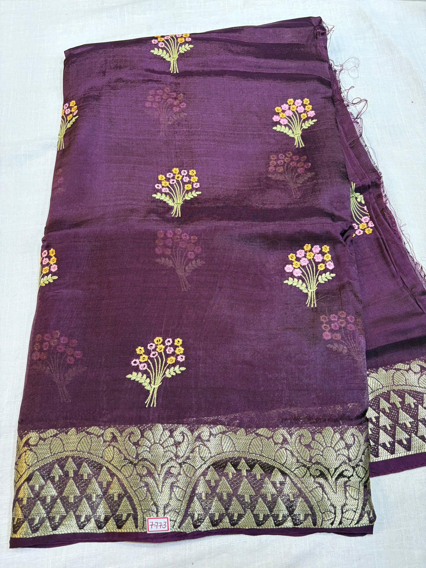Dupian Silk Saree with Embroidery