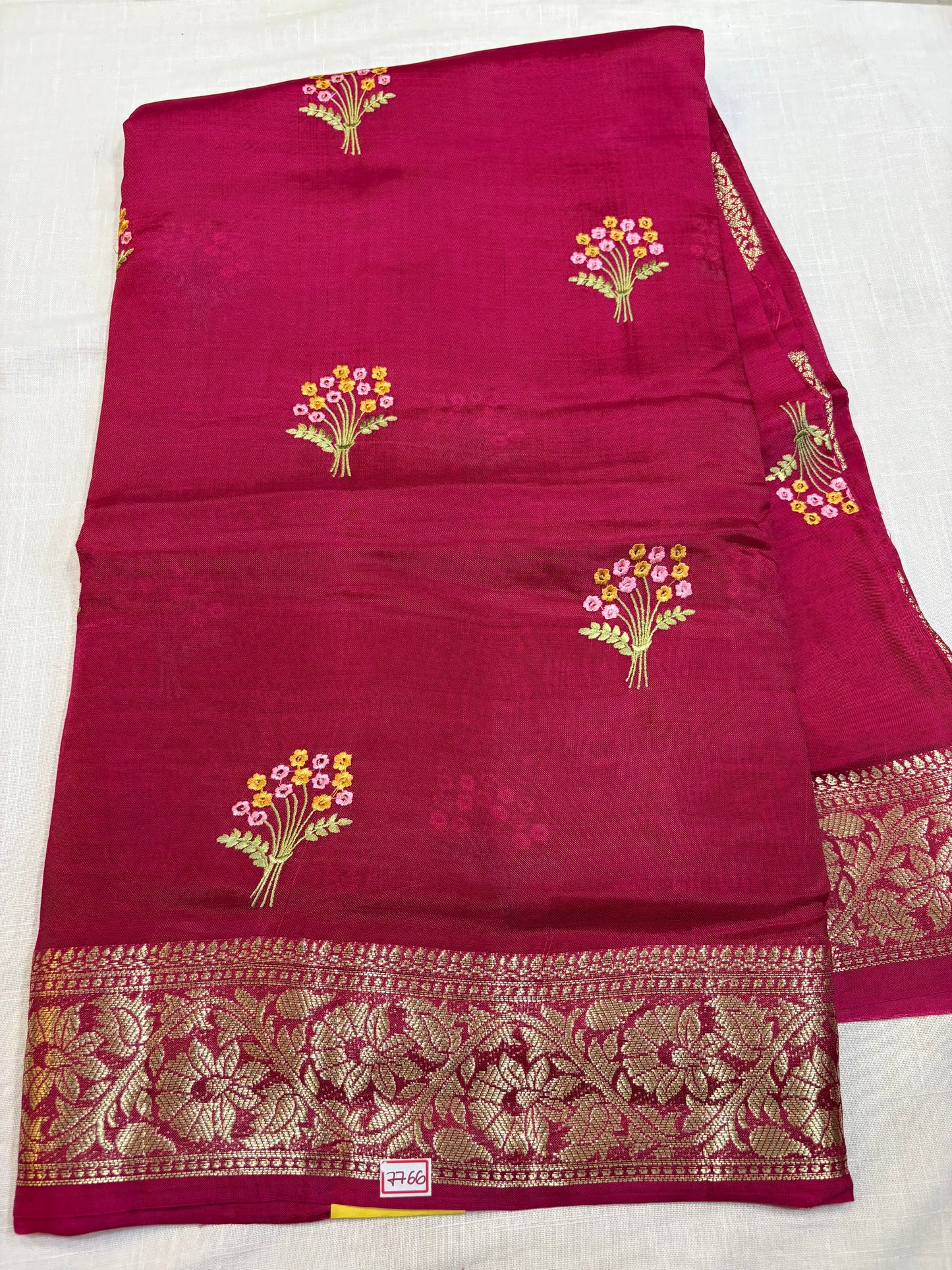 Dupian Silk Saree with Embroidery