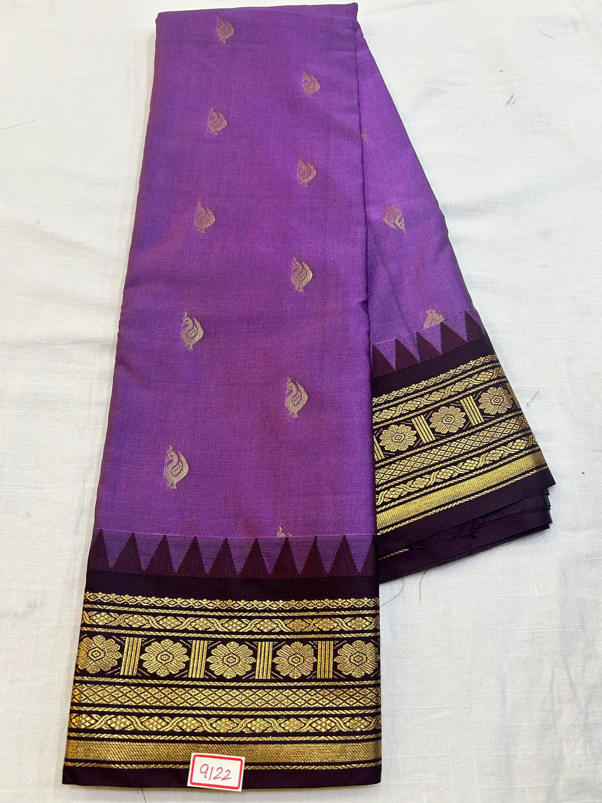 Semi Gadwal Sico Small border Saree