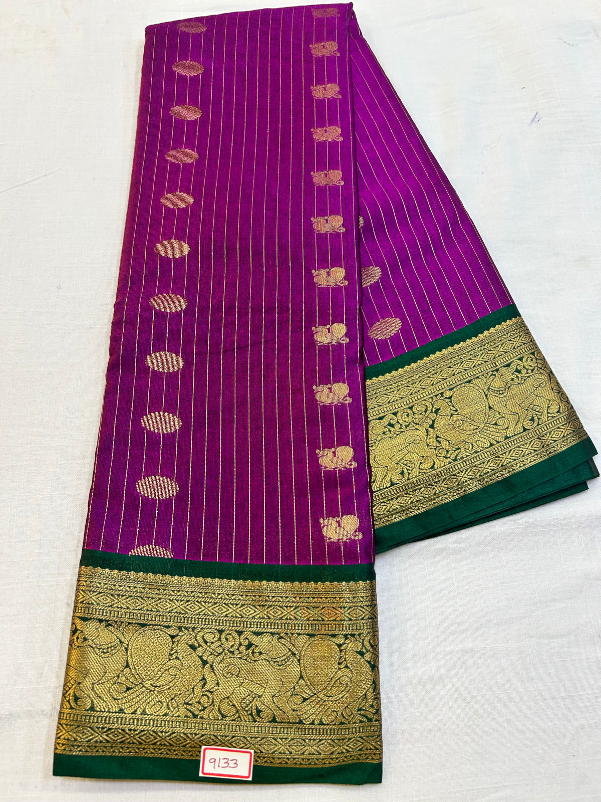 Semi Gadwal Sico Small border Saree