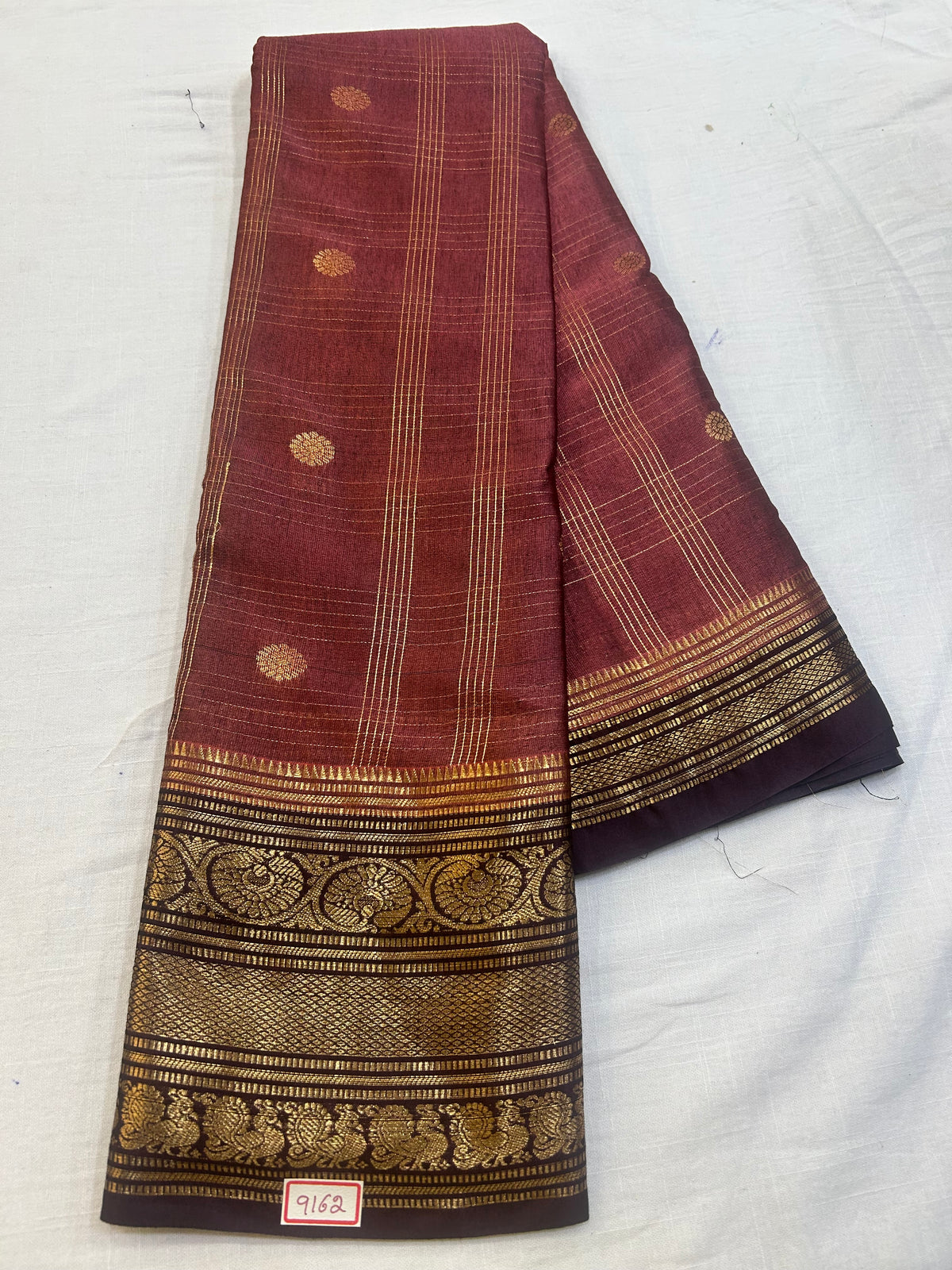 Semi Gadwal Sico Small border Saree