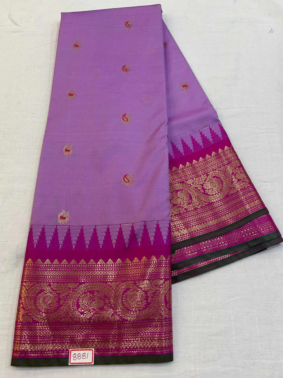 Semi Gadwal Silk Small Border Saree