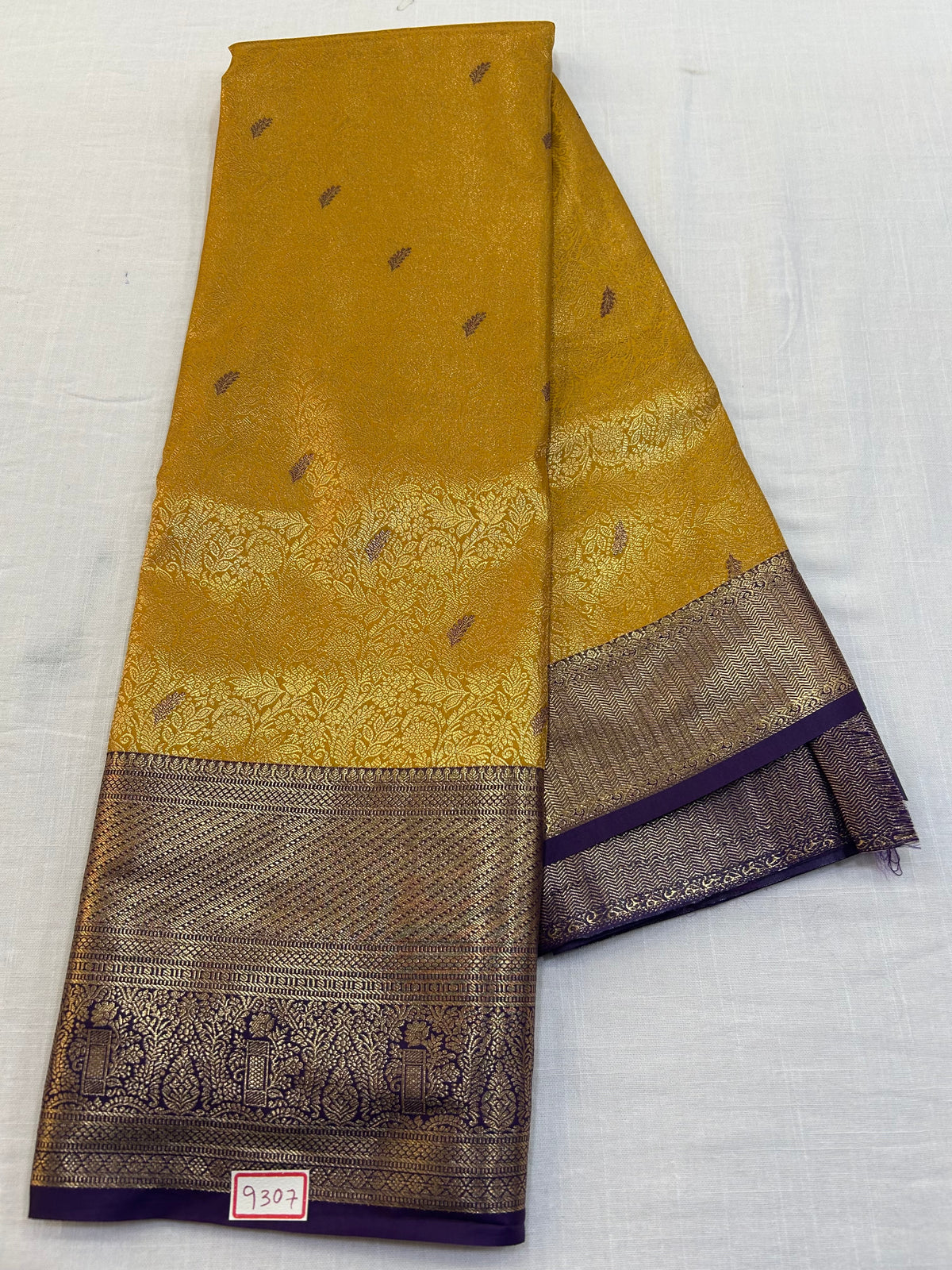 Semi Kanchi Tissue Pattu Saree - Pencil Work