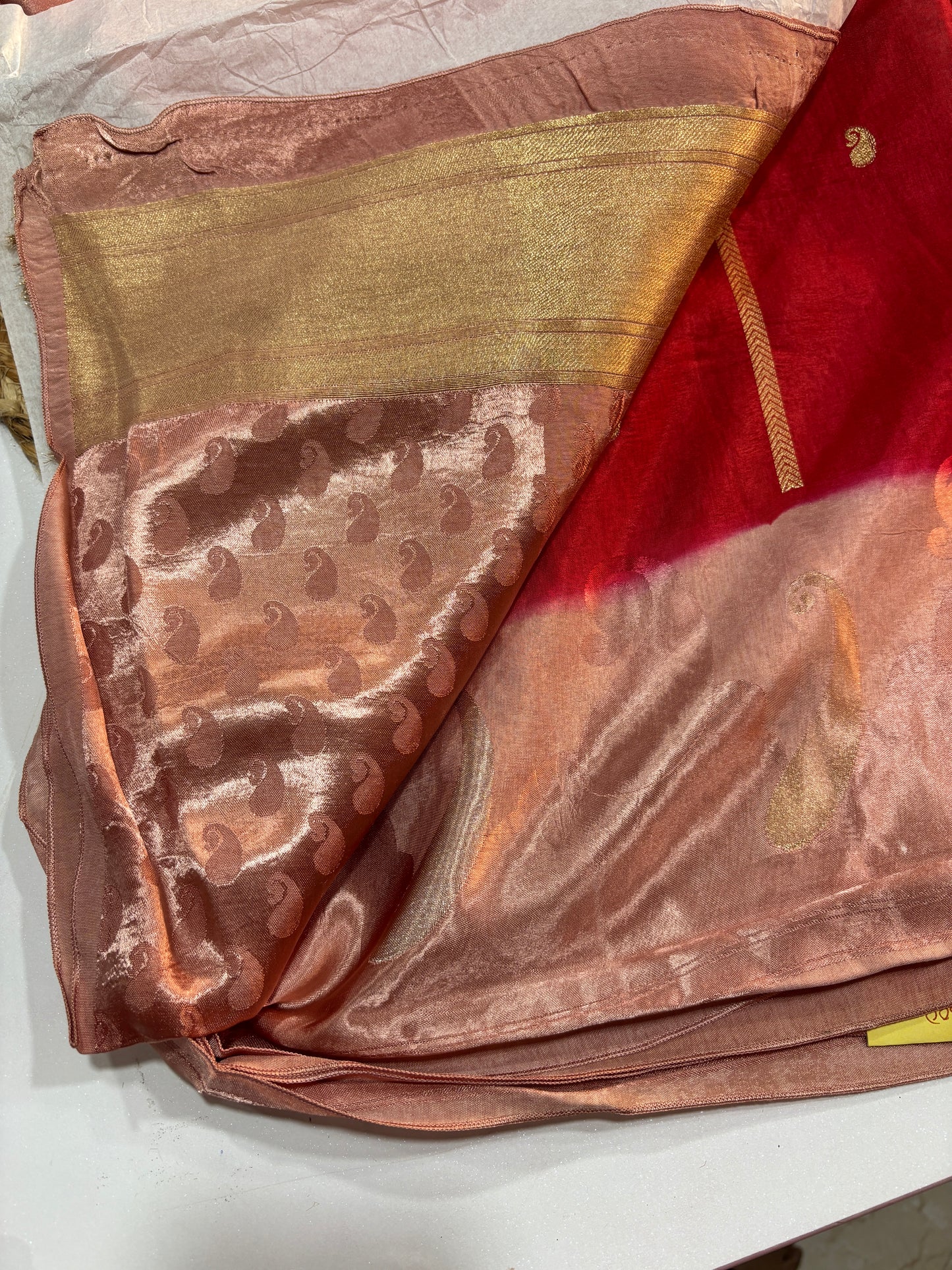 Banaras HO satin Border saree