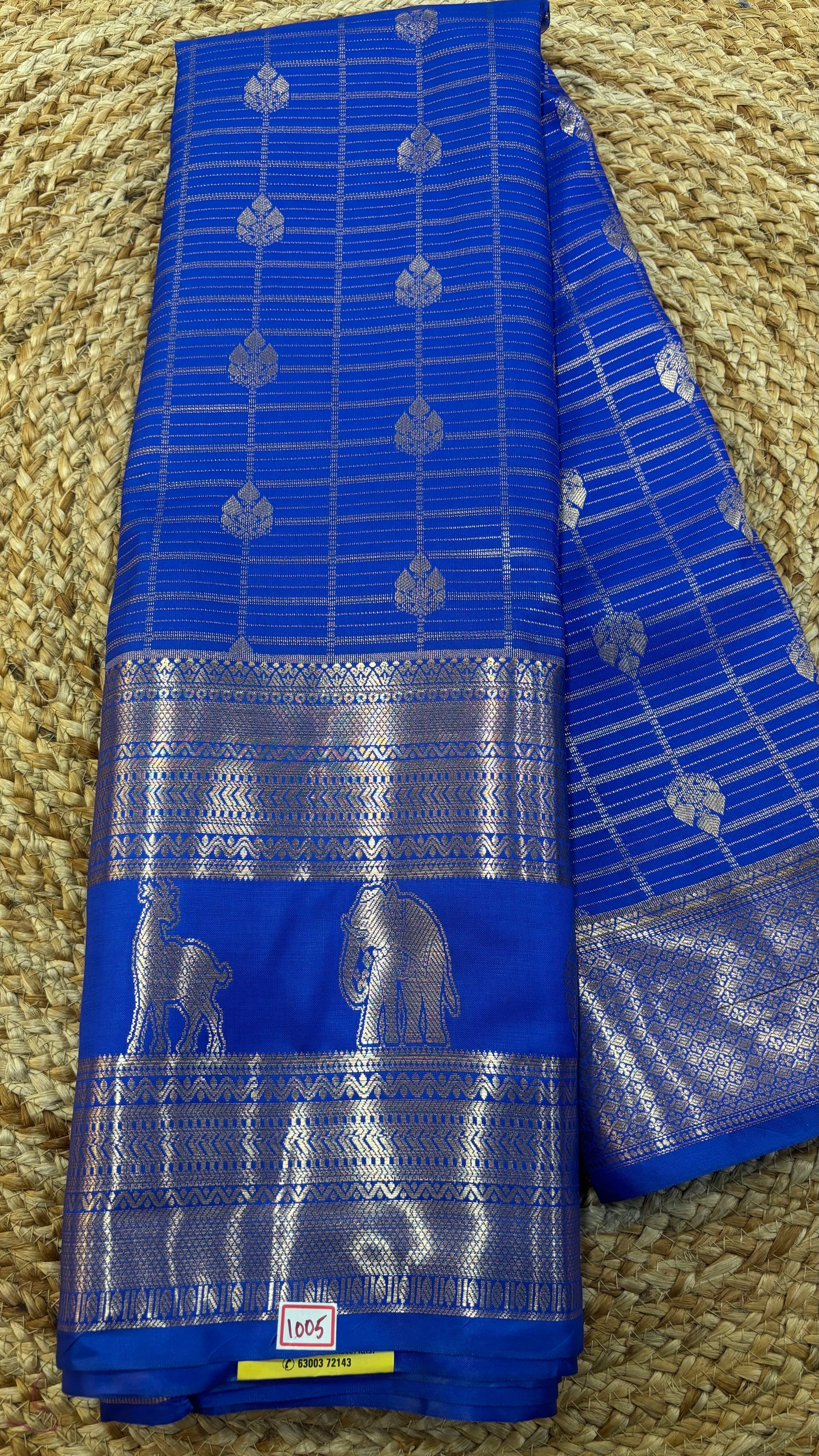 Vintage Style Semi Kanchi Self Saree
