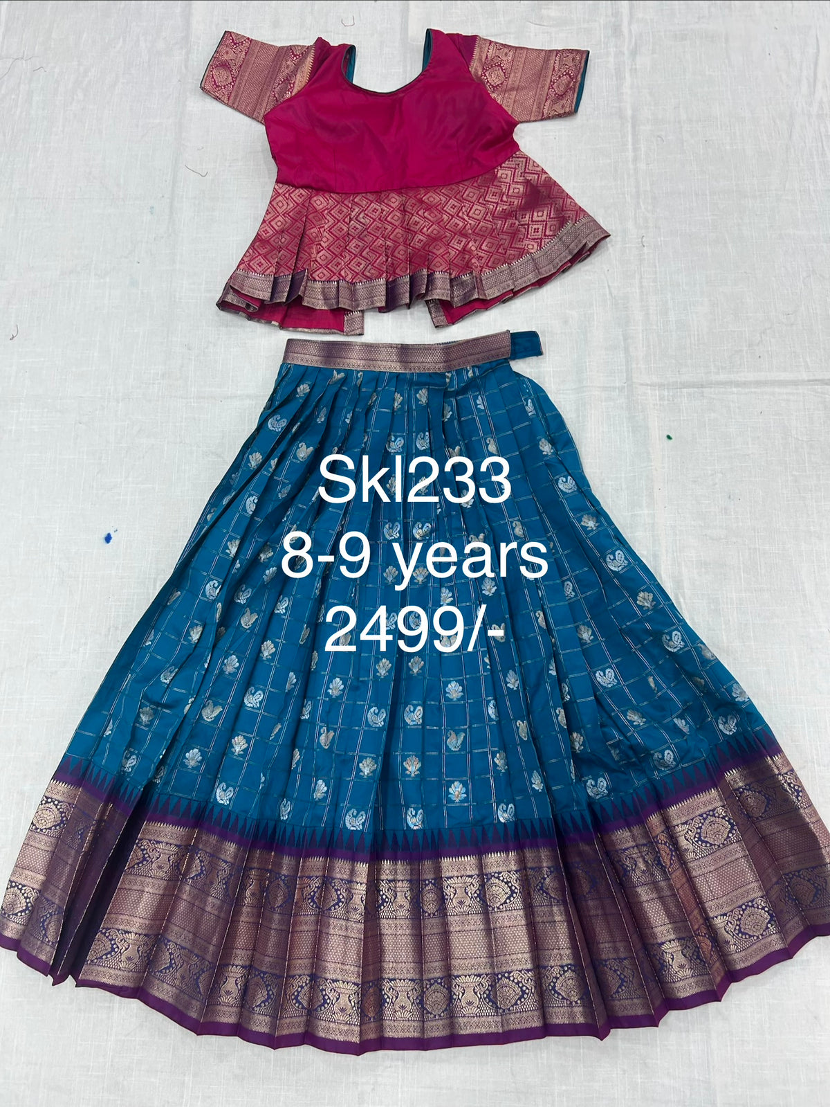 Kids Stitched Lehanga