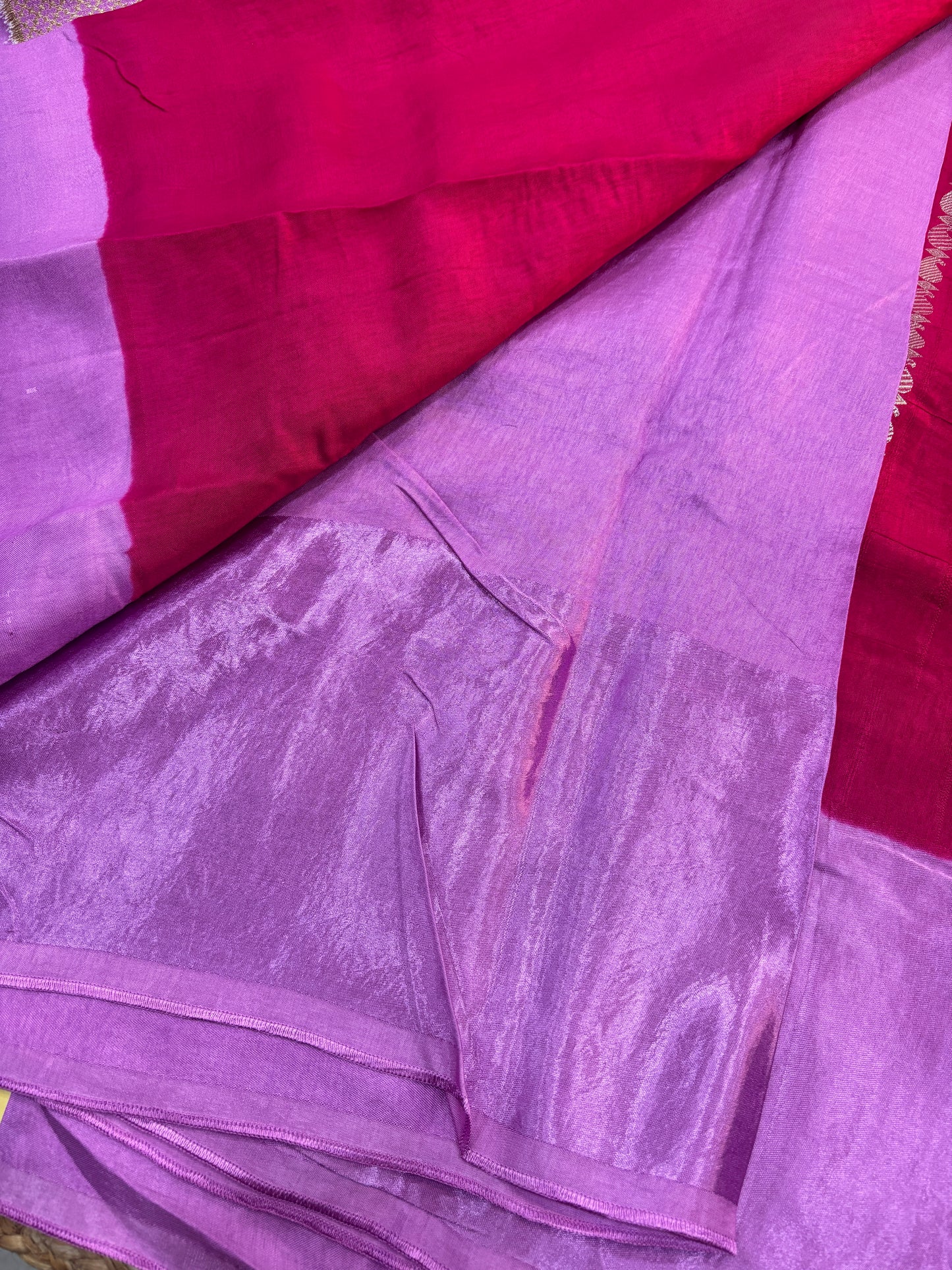 Banaras HO satin Border saree