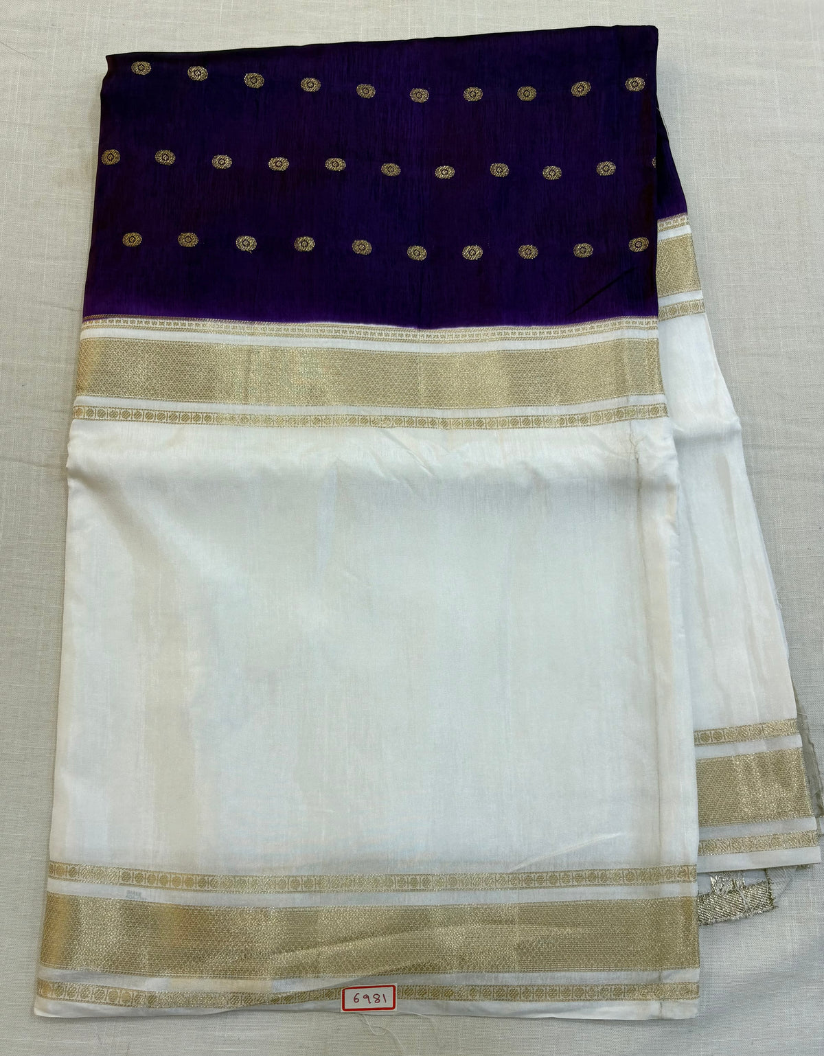 Vintage Russian Crepe saree