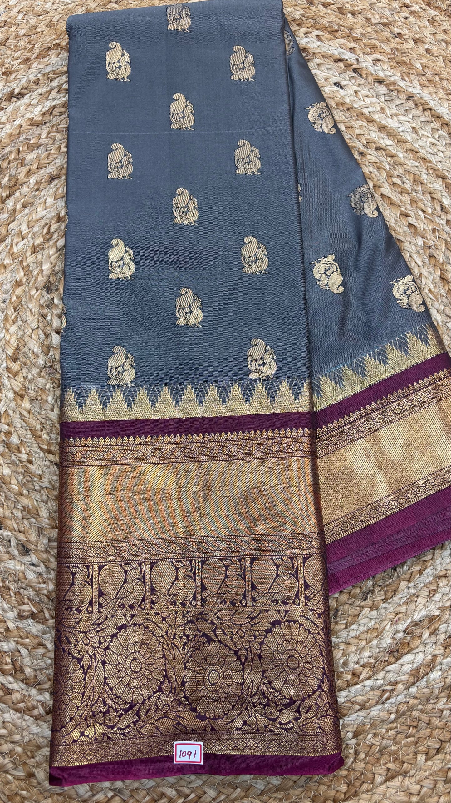 Semi Kanchi Butta Sarees
