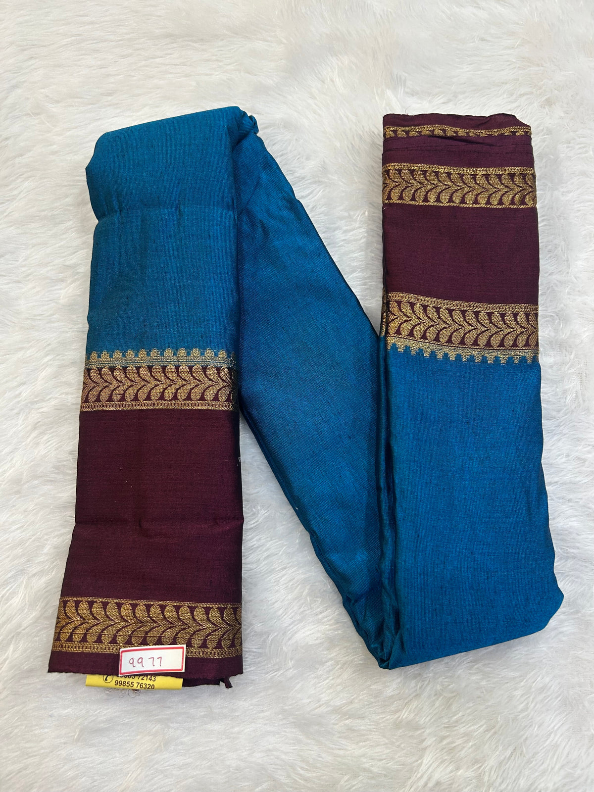 Semi Gadwal Sico Small Border Saree