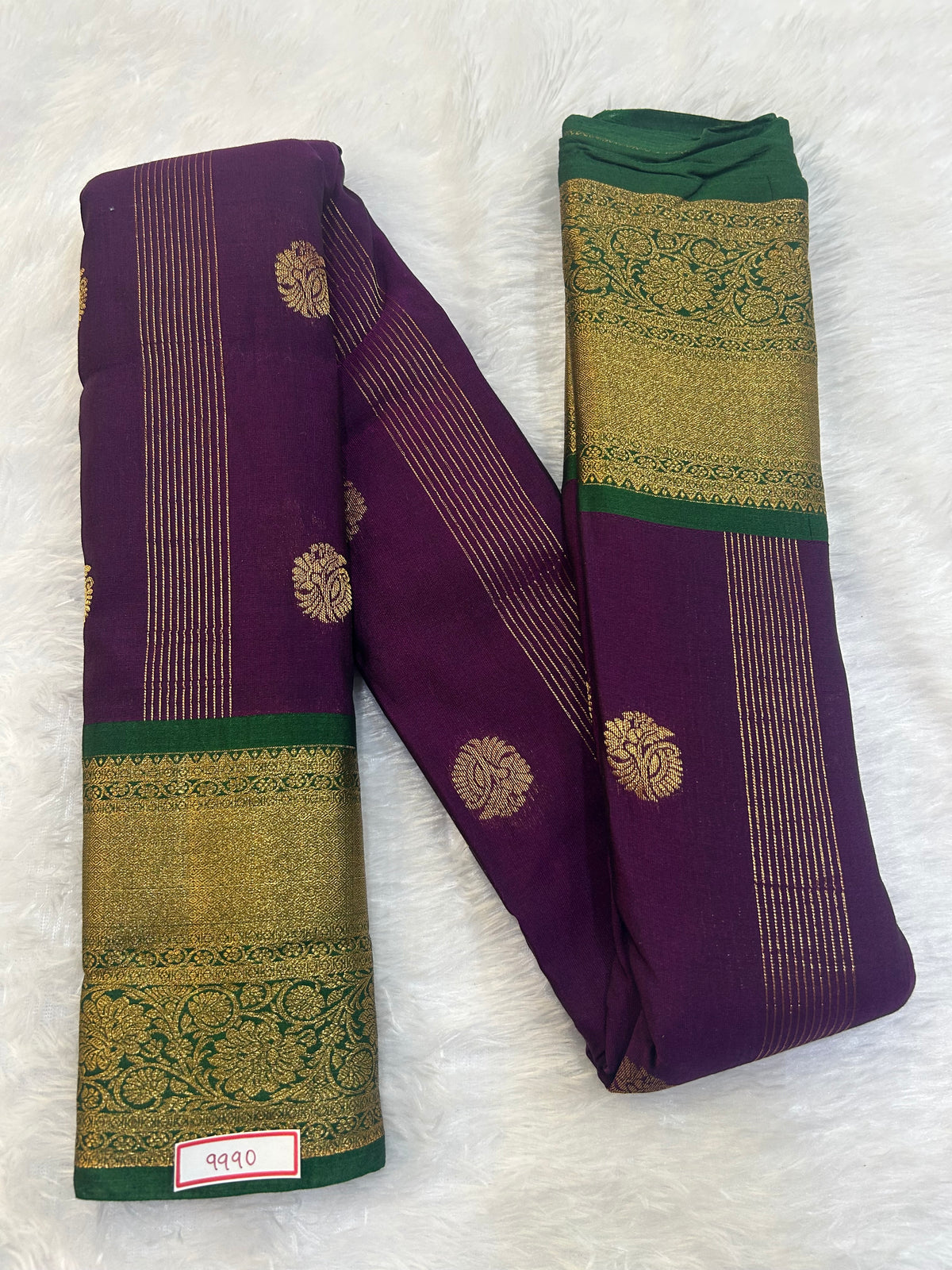 Semi Gadwal Sico Small Border Saree