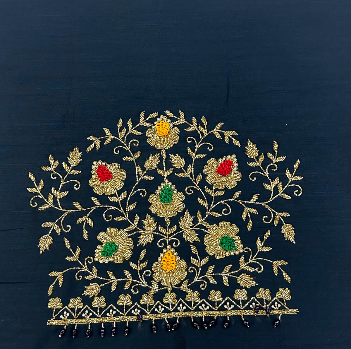 Raw Silk Maggam Work Blouse