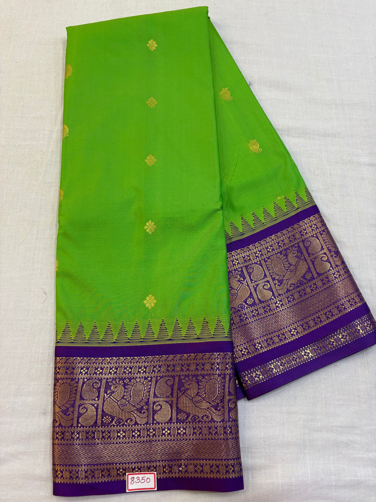 Semi Gadwal Silk Small border