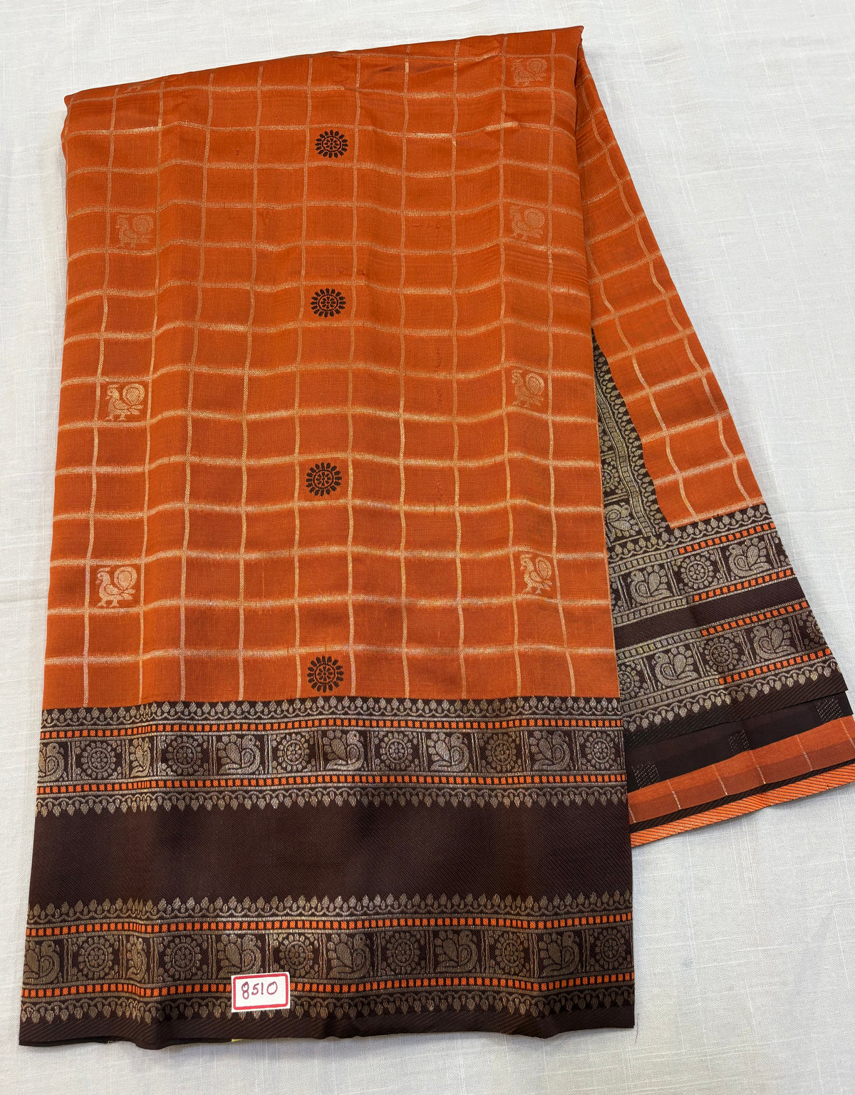 Kashika Pattu - Vintage Checks Design Saree