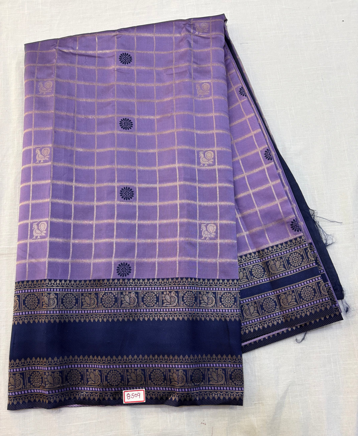 Kashika Pattu - Vintage Checks Design Saree