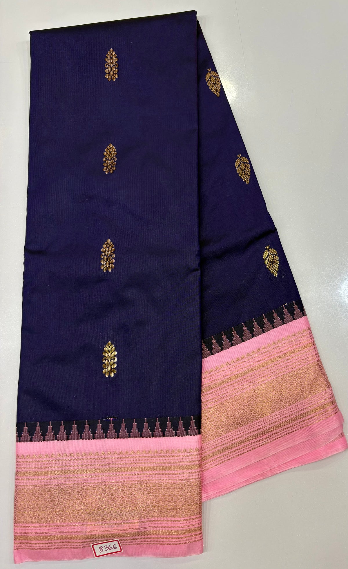 Semi Gadwal Silk Small border
