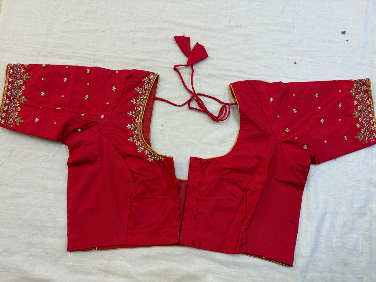 Readymade Maggam work blouse - Fully Stitched