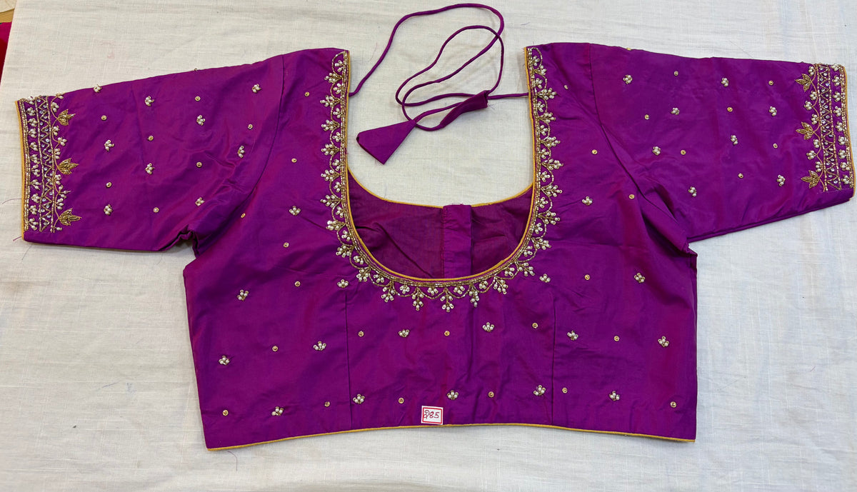 Readymade Maggam work blouse - Fully Stitched