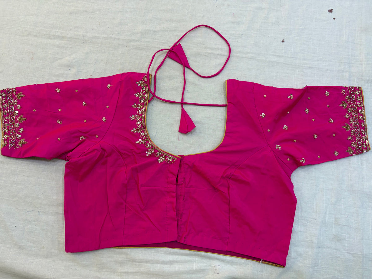 Readymade Maggam work blouse - Fully Stitched