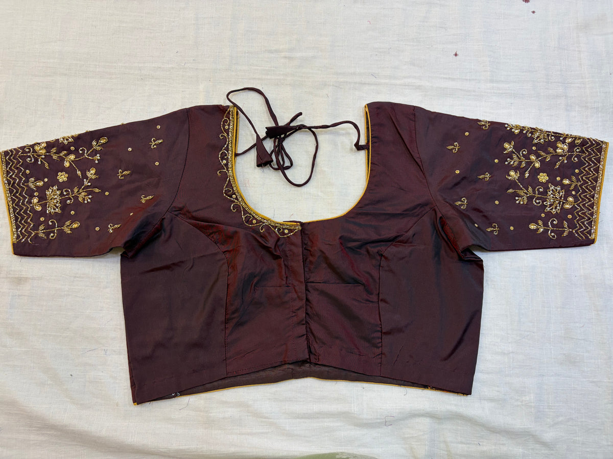 Readymade Maggam work blouse - Fully Stitched