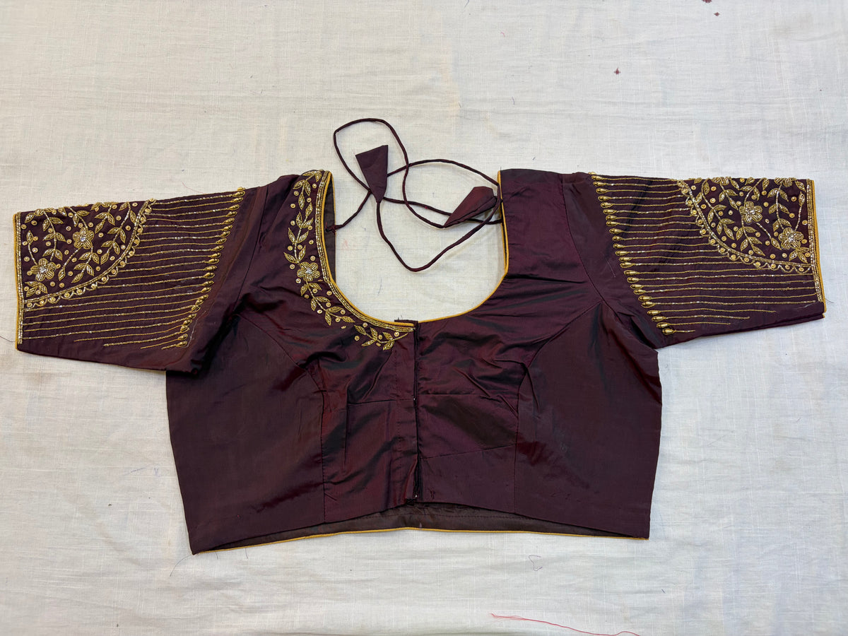 Readymade Maggam work blouse - Fully Stitched