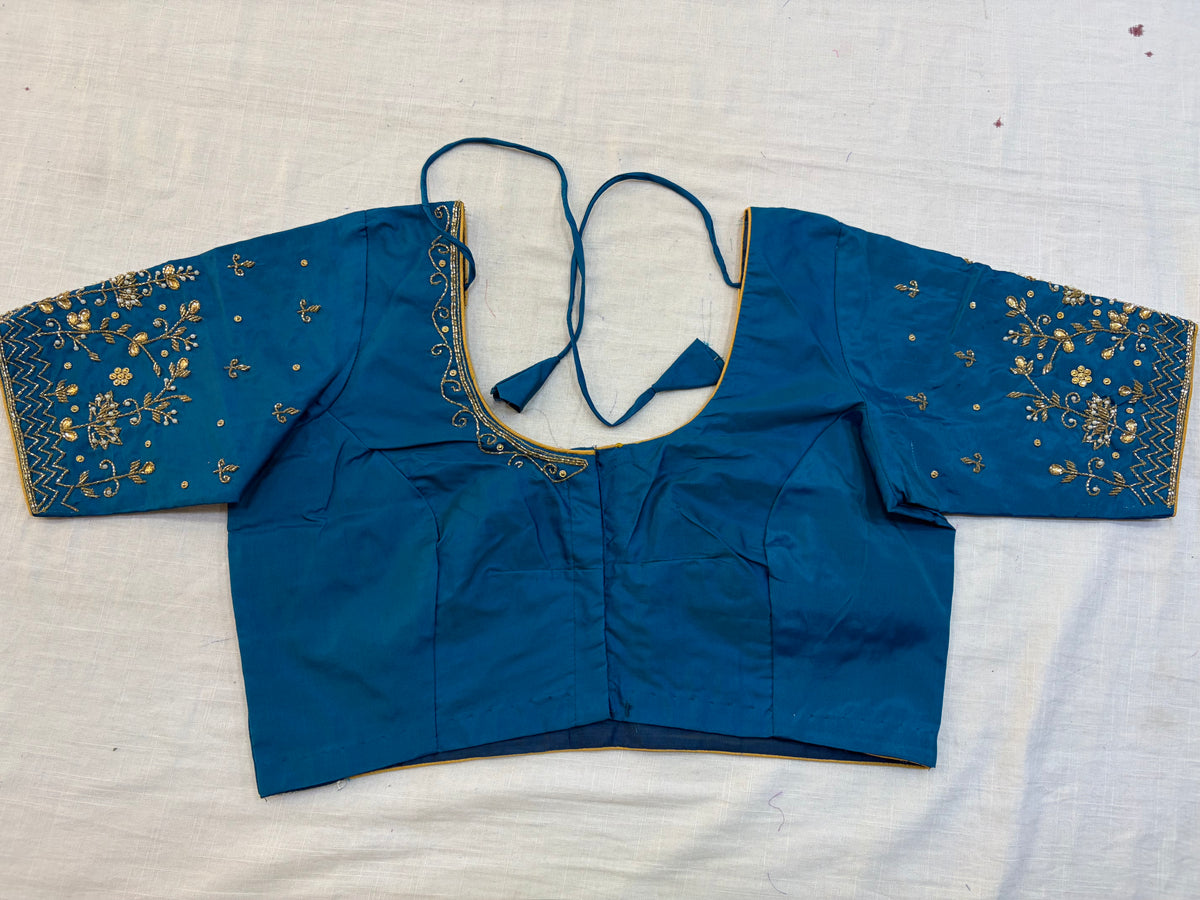Readymade Maggam work blouse - Fully Stitched