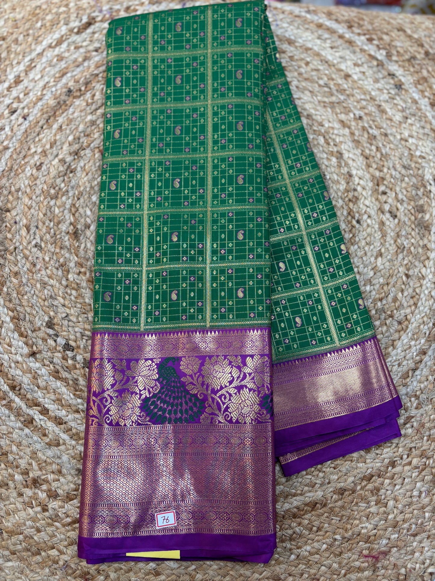 Semi Kanchi pattu Kuttu border sarees