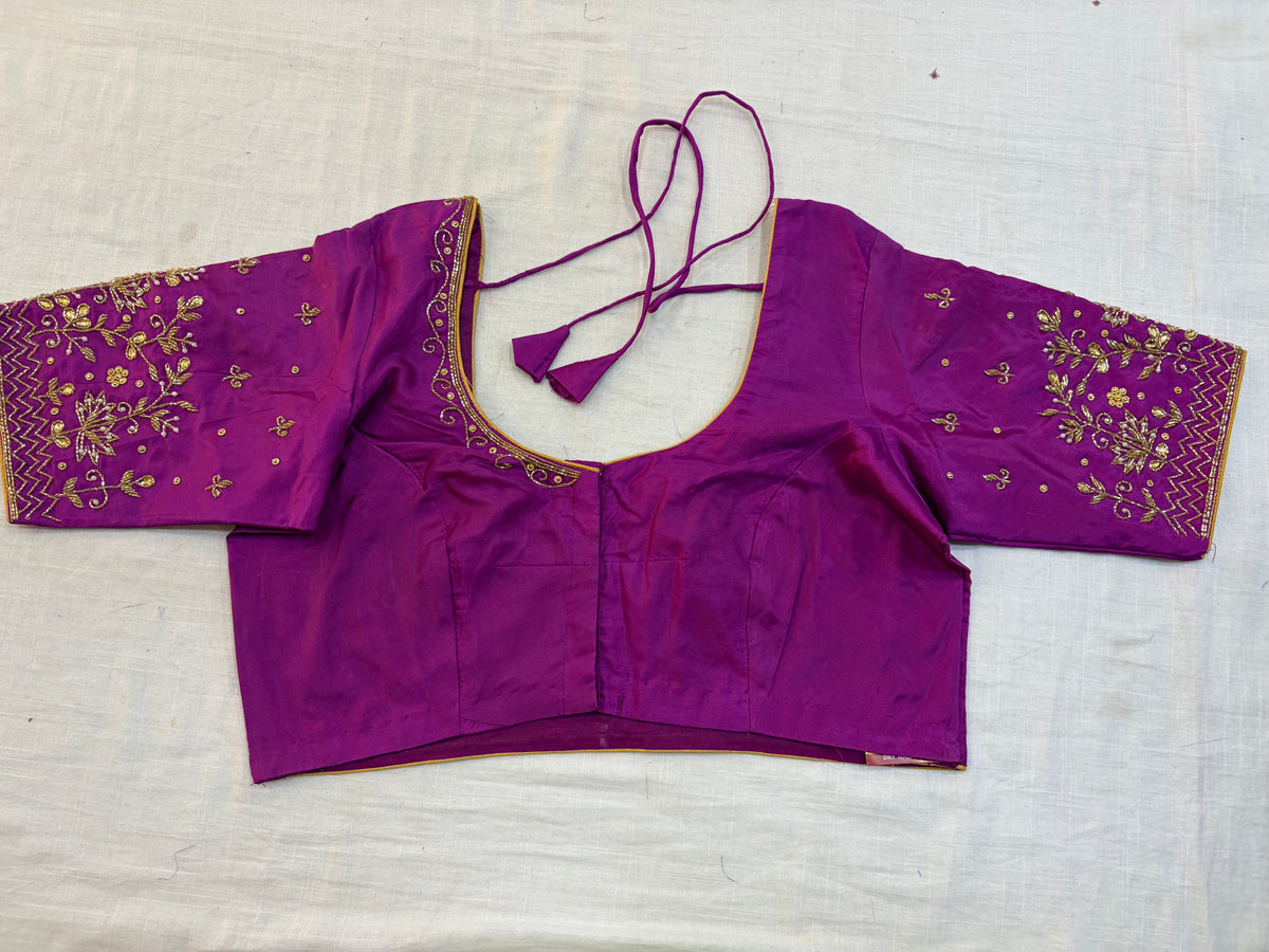 Readymade Maggam work blouse - Fully Stitched