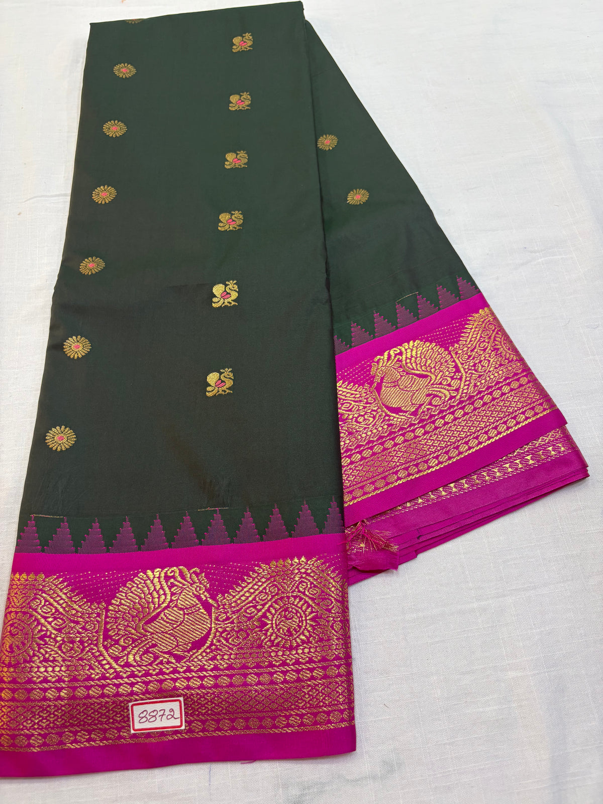 Semi Gadwal Silk Small Border Saree
