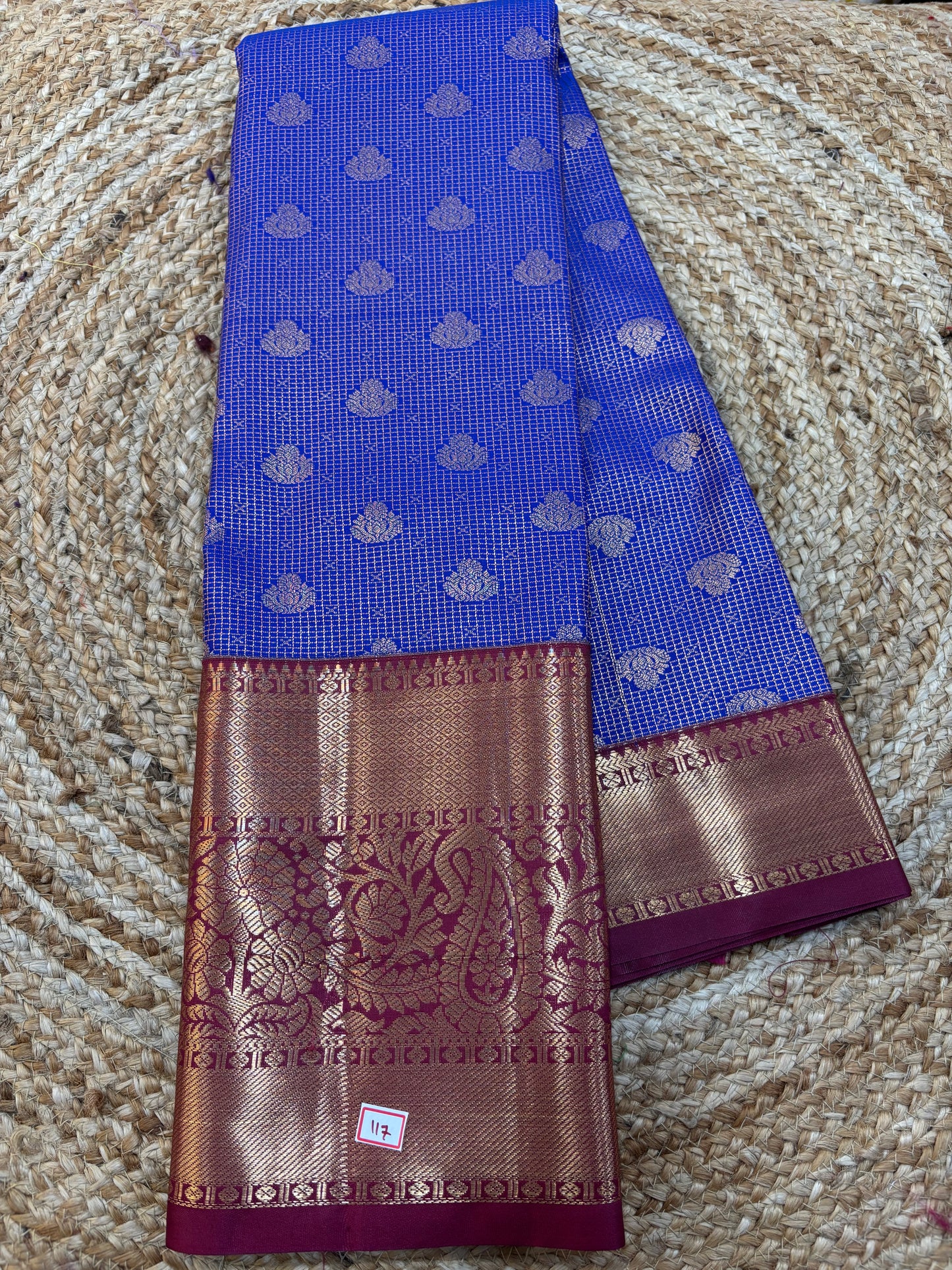 Semi Kanchi pattu Kuttu border sarees