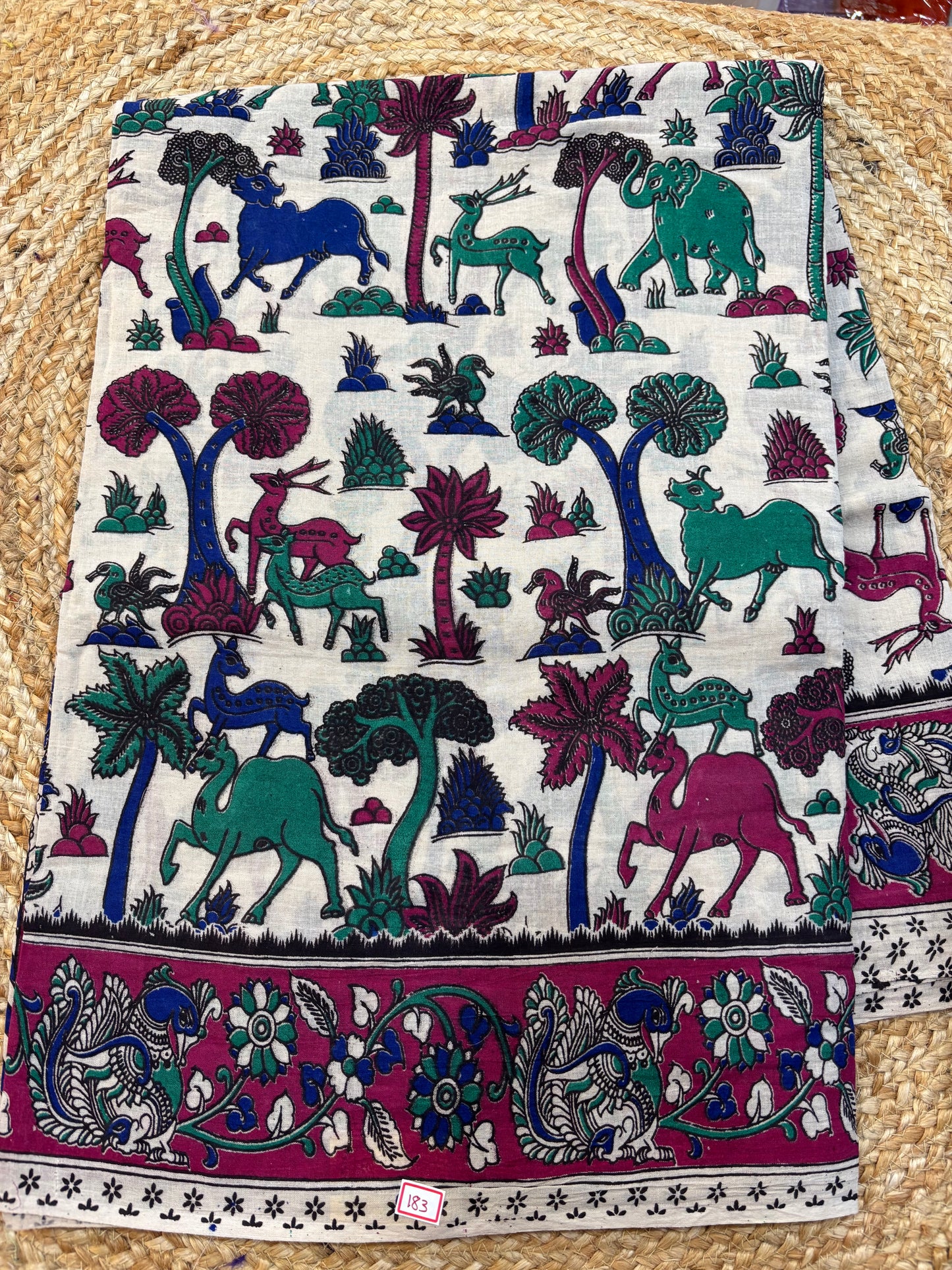 Kalamkari Cotton Saree B47