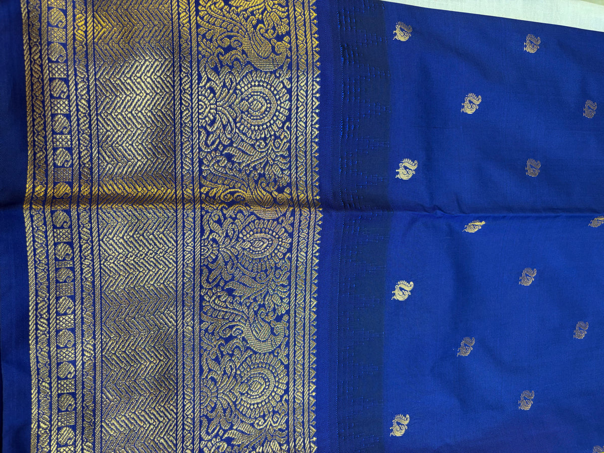 Semi Gadwal Silk Big Border Saree