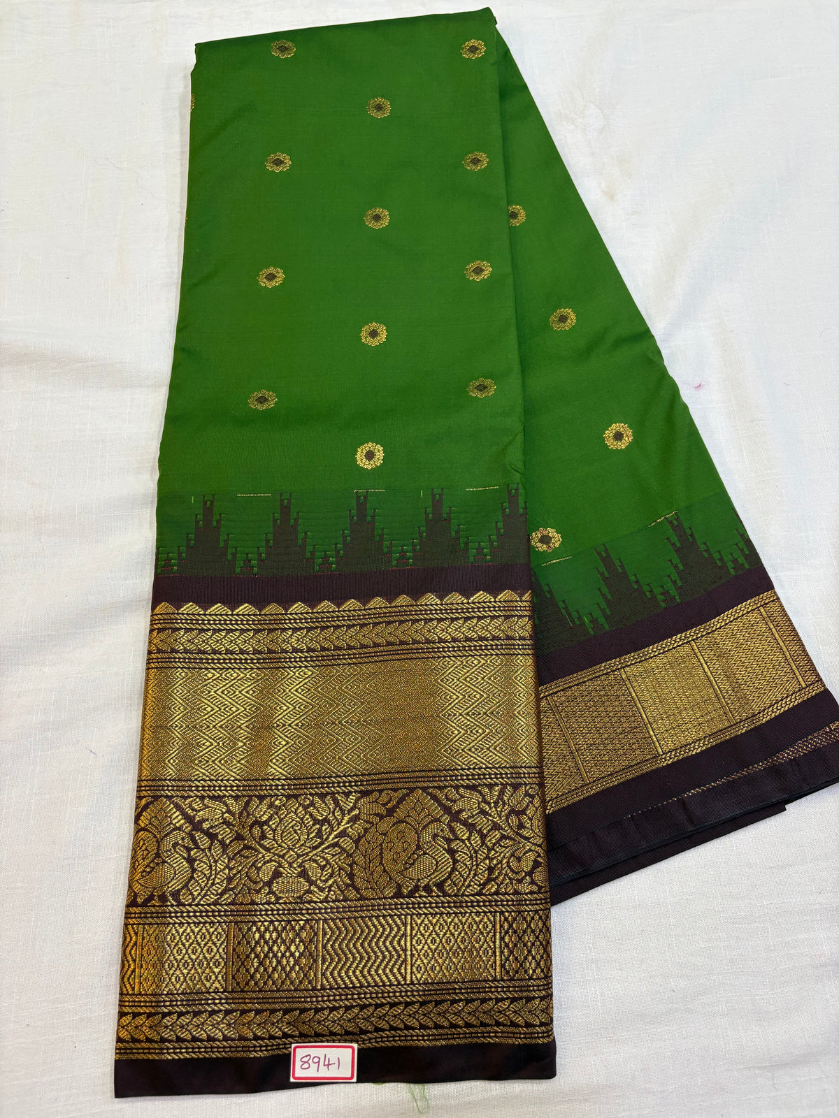 Semi Gadwal Silk Big Border Saree