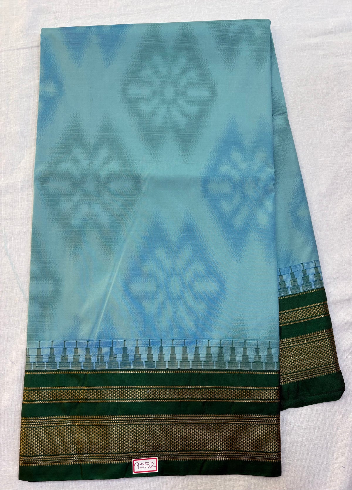 Ikkat Weavng Semi Narayanpet Silk Sarees