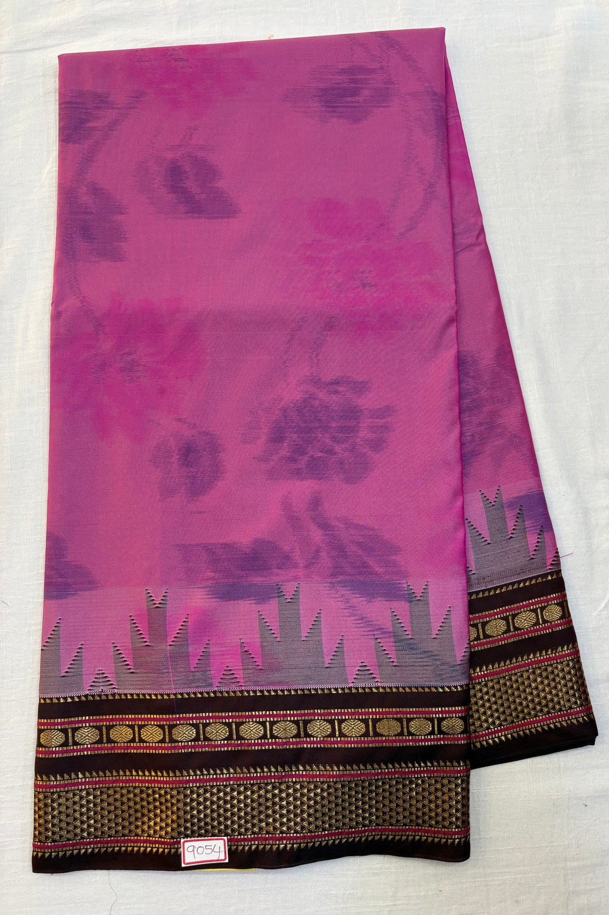 Ikkat Weavng Semi Narayanpet Silk Sarees