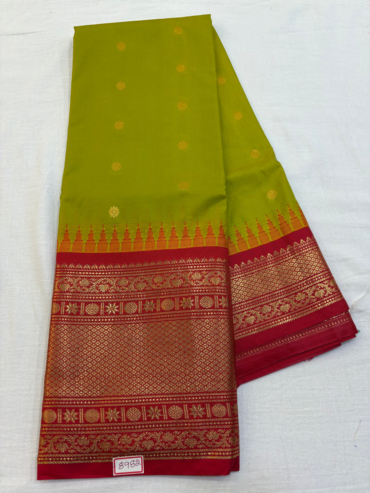 Semi Gadwal Silk Big Border Saree