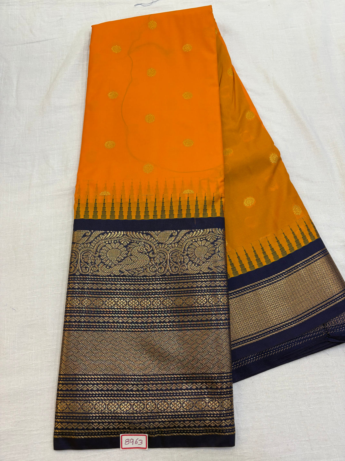 Semi Gadwal Silk Big Border Saree