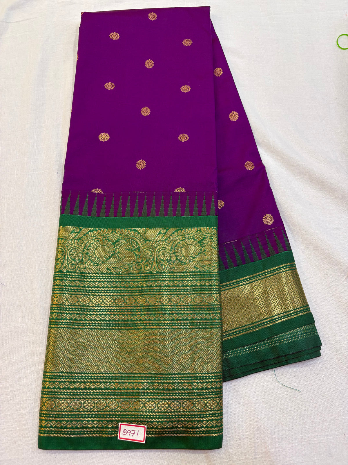 Semi Gadwal Silk Big Border Saree